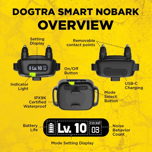 DOGTRA Anti-Bell-Halsband SMART NOBARK