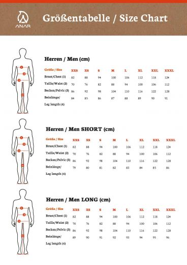 ANAR Herren Angelhose JOHKA grau