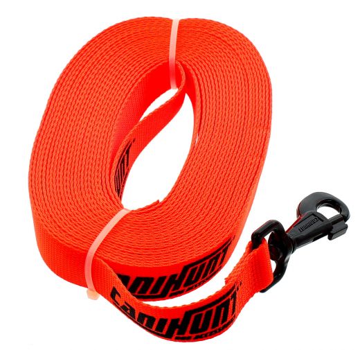Canihunt flacher Schweissriemen / Schleppleine ECO HUNTER Orange