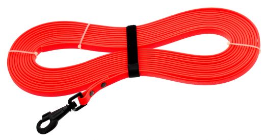 Canihunt flacher Schweissriemen / Schleppleine ECO XTREM Orange